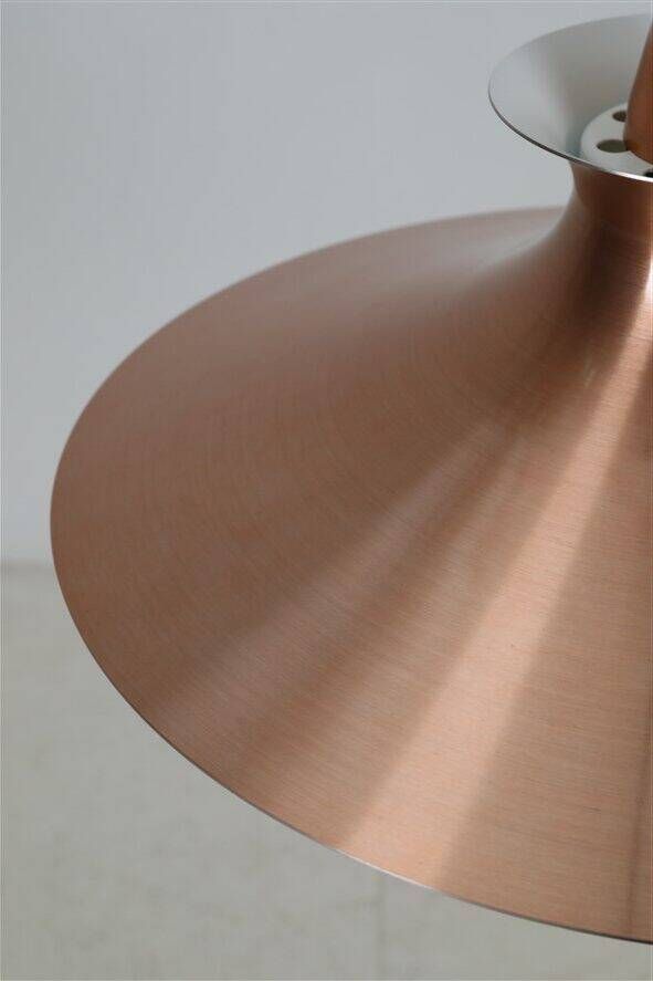 Mid-century pendant lamp / copper / aluminium / Danish modern design / 1960s / 1970s