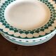 Set of 5 plates Sarreguemines Digoin model Europe