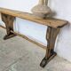 Old farmhouse bench in raw wood