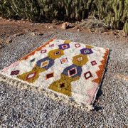 Tapis artisanal marocain en laine