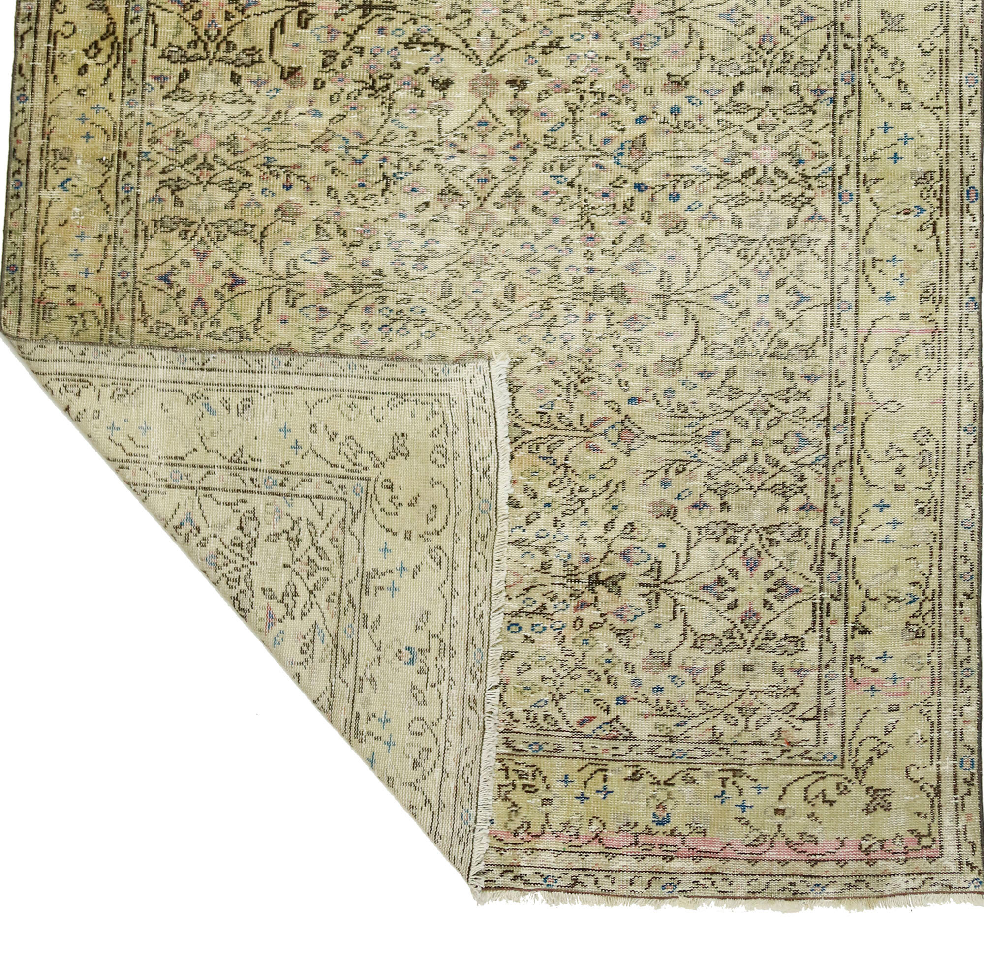 Anatolian handmade vintage rug 270 cm x 168 cm