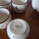 Asian tea service with flowers 1970