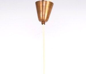 Vintage copper and glass pendant lamp by Jørn Utzon, 1940s