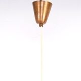 Vintage copper and glass pendant lamp by Jørn Utzon, 1940s