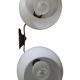 Antique double opaline wall light — Gilded brass — Belle Époque — 19th/20th century