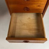 Bureau en teck design danois autoportant Gasvig Møbler vintage milieu du siècle