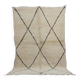 Handmade wool Berber rug 214 x 146 cm