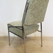 Chromed Bauhaus dining chair from Hungary, 1960s