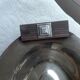 Art deco silver metal basket dish