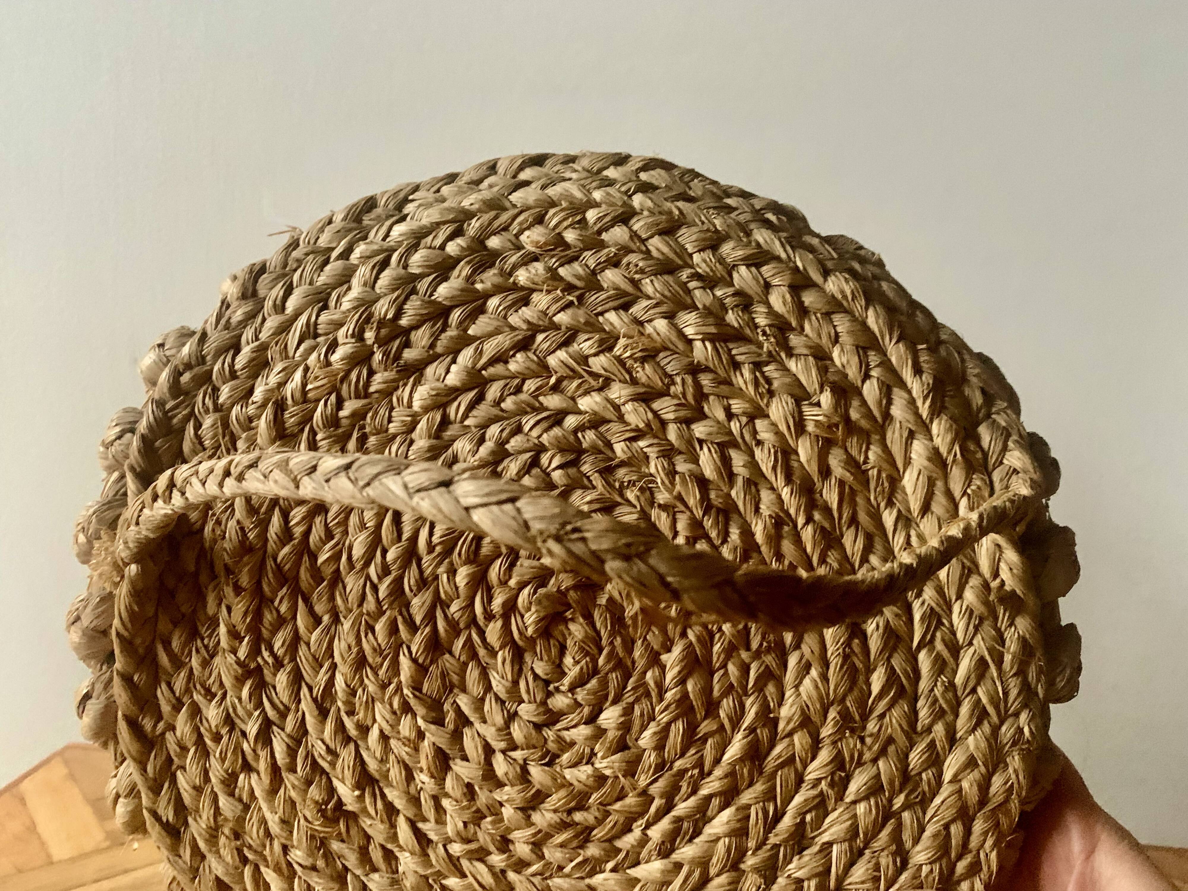 Round rope mirror from the 70s