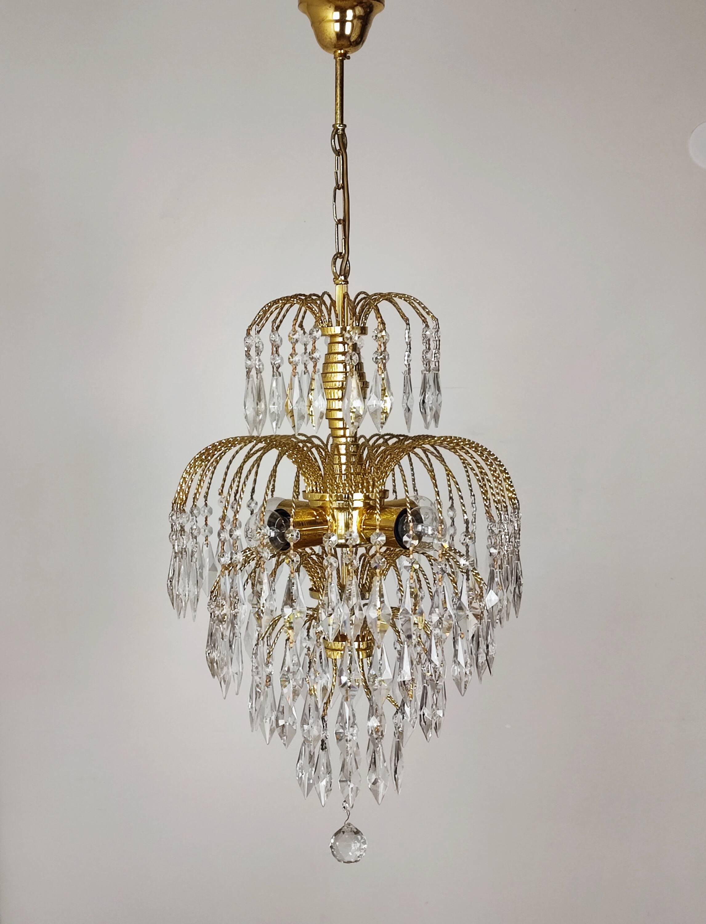 “Cascade” tassel chandelier