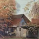 Vintage Autumn Landscape Oil Painting