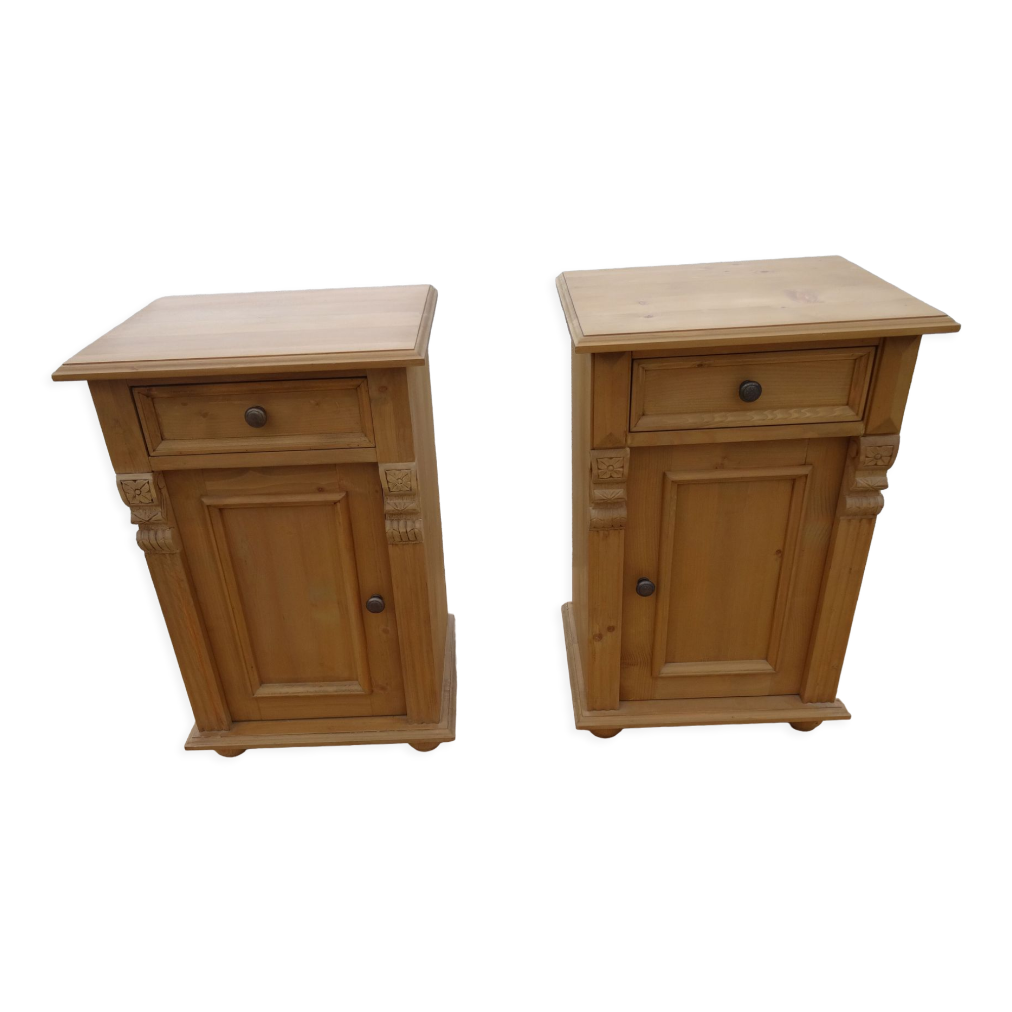 Pair of jam bedside tables