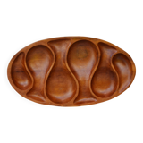 Mid Century Teak Bowel by Laur Jensen Odense Dish Server