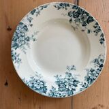 Series of 4 mismatched soup plates “Terre de Fer”