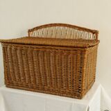 Wicker toy chest