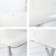 Mid Century Chaise d'école Chaise d'enfant Blanc Bois Métal Vintage Rétro C