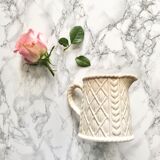 White pitcher, english manufacture Taunton Vale Pottery