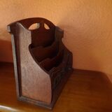Ancien porte-lettres courrier en bois