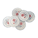 6 assiettes plates anciennes modèle "Malmaison" de la manufacture française de Digoin