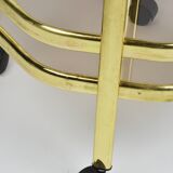 Gold bar table with tray, 1980s
