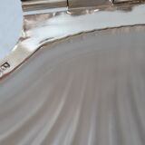 Butter dish / empty pocket shell silver metal years 40-50 hallmarked