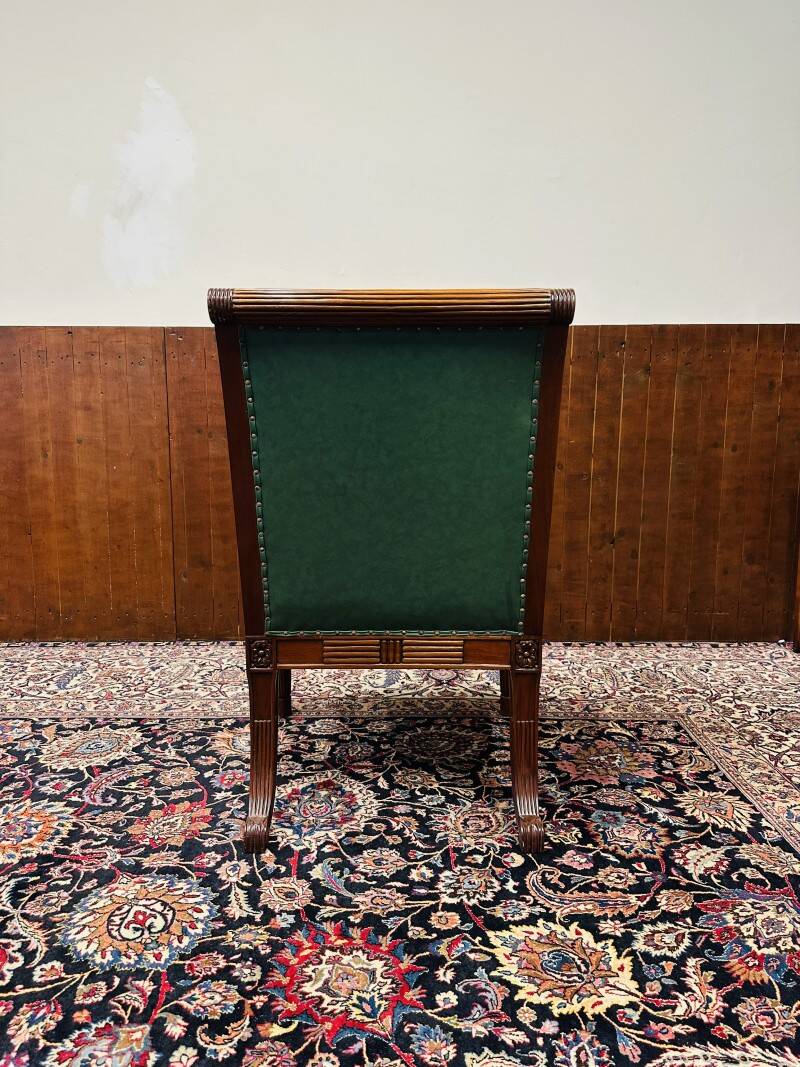 English Chesterfield Office Chair desk chair green