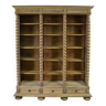 19th century bleached walnut bookcase