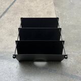 Postmodern Italian metal magazine rack, 1980s