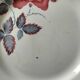 6 Digoin Sarreguemines Sobral plates in raspberry and grey-blue.