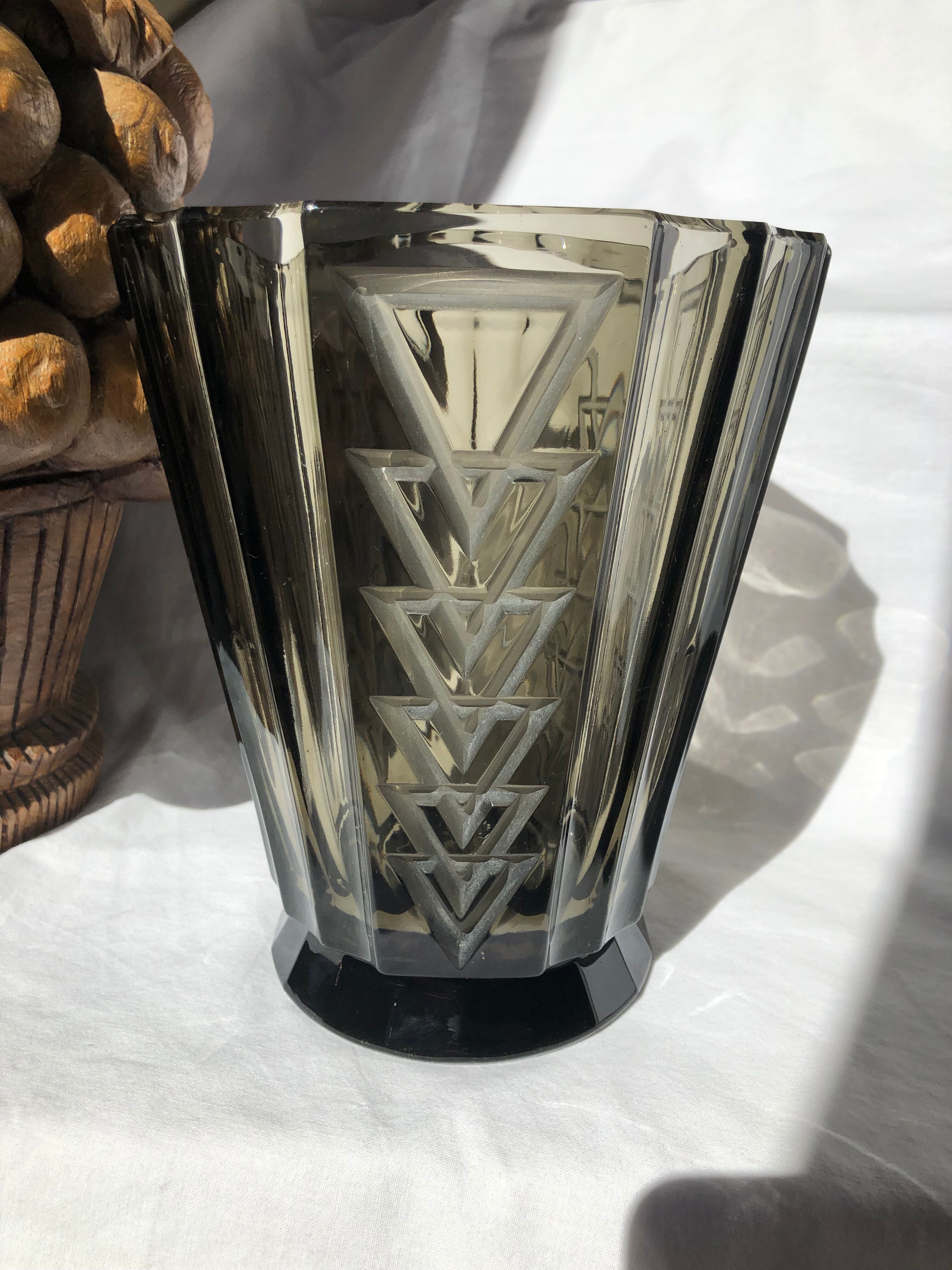 Vase art deco flanelle