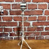 White metal table lamp