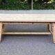Georges Robert 1960 farmhouse table renovated in raw solid wood 200cm