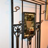 Wrought iron coat rack