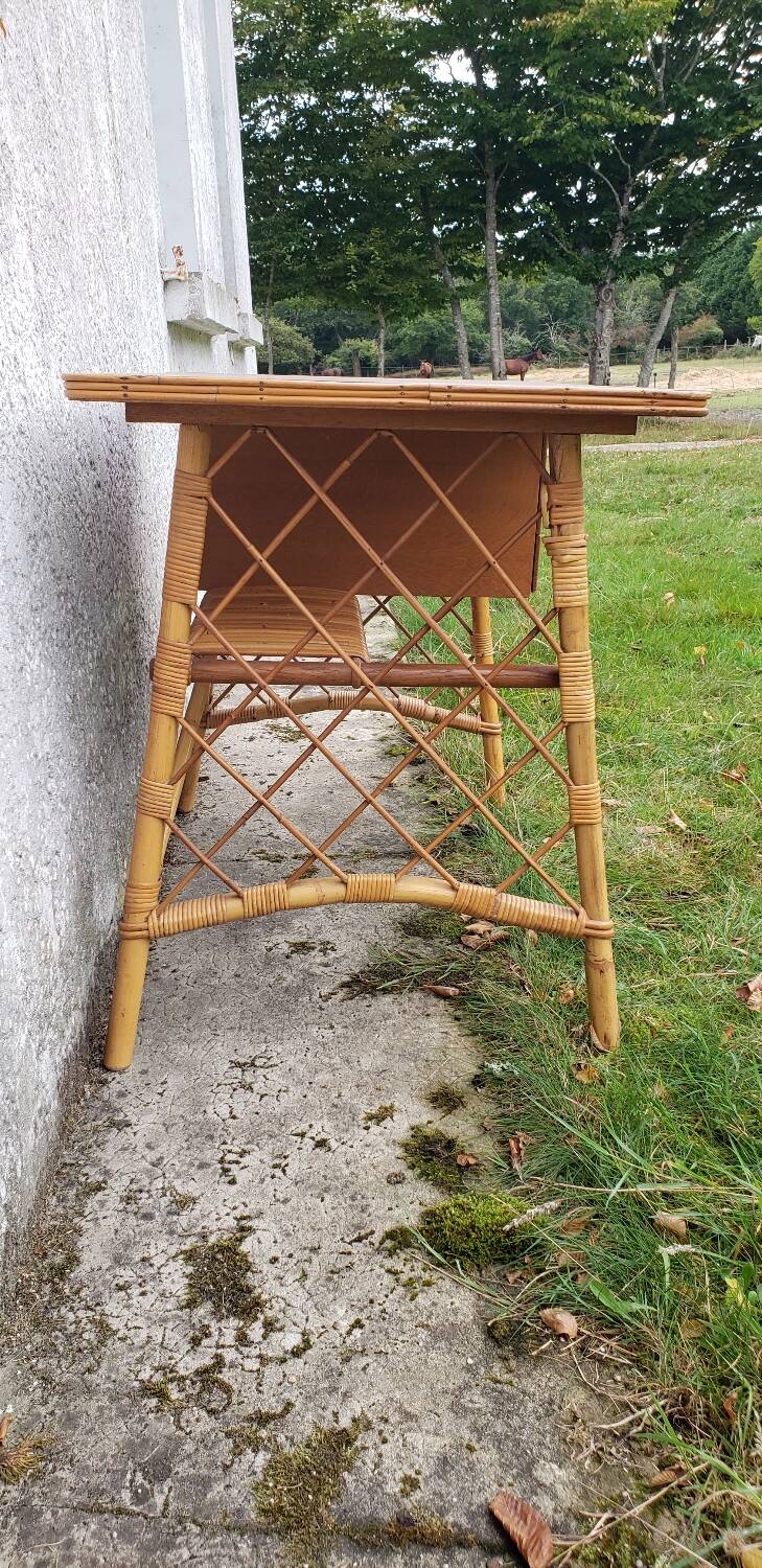 Rattan desk