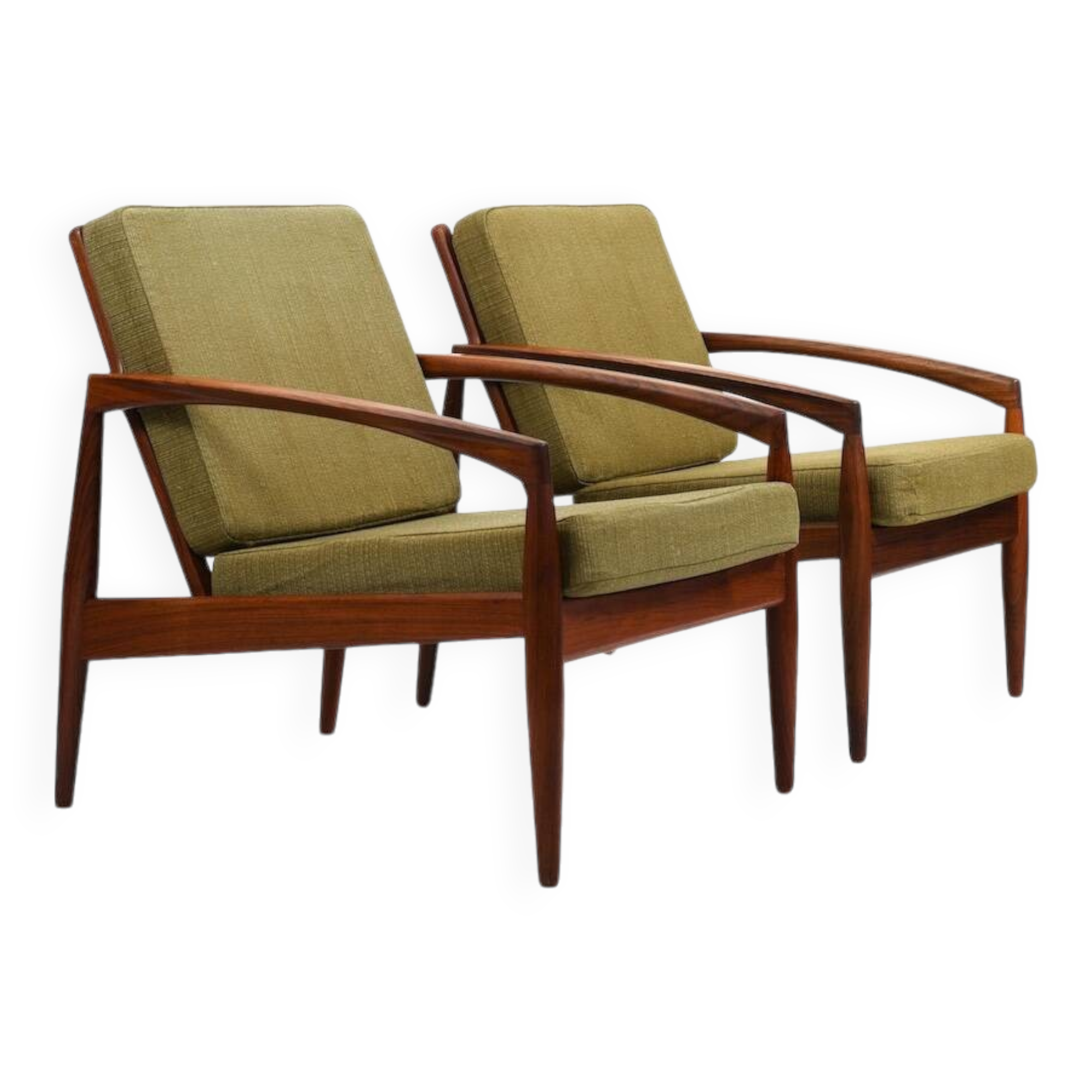 Pair of Kai Kristiansen 'Paper Knife' Easychairs 1960s