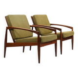 Pair of Kai Kristiansen 'Paper Knife' Easychairs 1960s