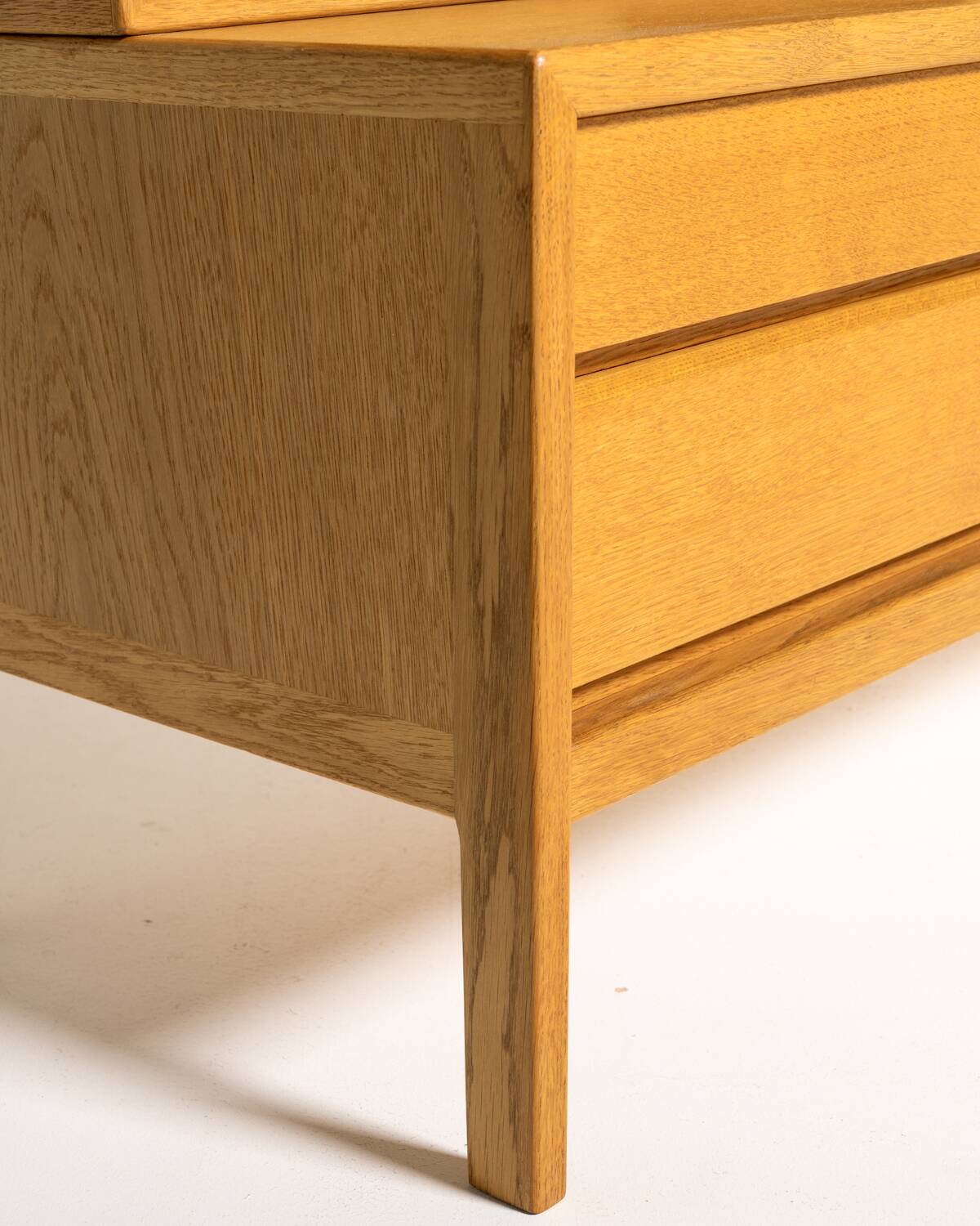 Scandinavian oak bookcase with drawers, 1960s/1970s