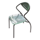 lot de 4 chaises design chrome et plexiglas, années 80