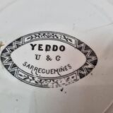 Hollow plates Sarreguemines Yeddo Japan