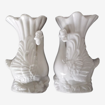 Paire de vases saturateur en faïence