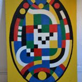 Orphism, Follower of Sonia Delaunay, Oil on panel, 67 x 46 cm