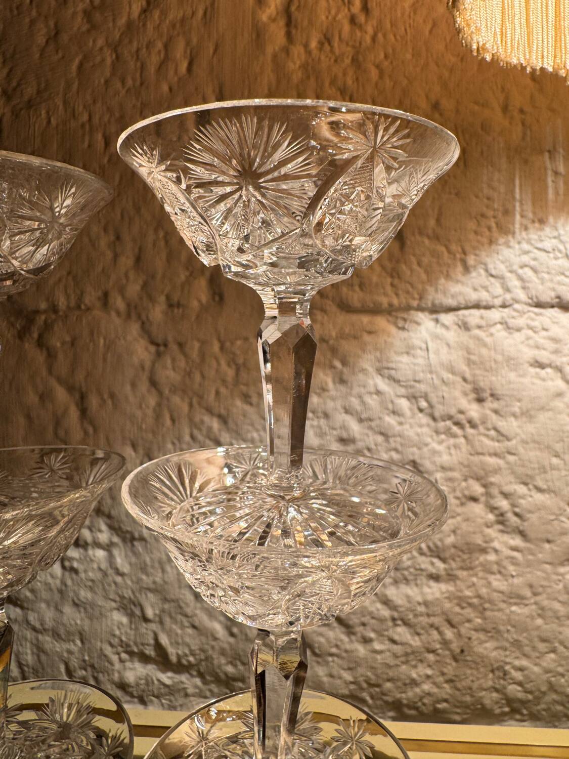 Verres à liqueur cristal du Creusot anciens