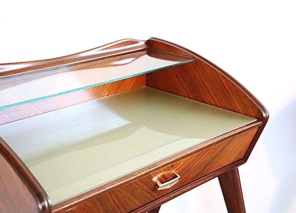 Pair of italian 1950's night stands bed side tables