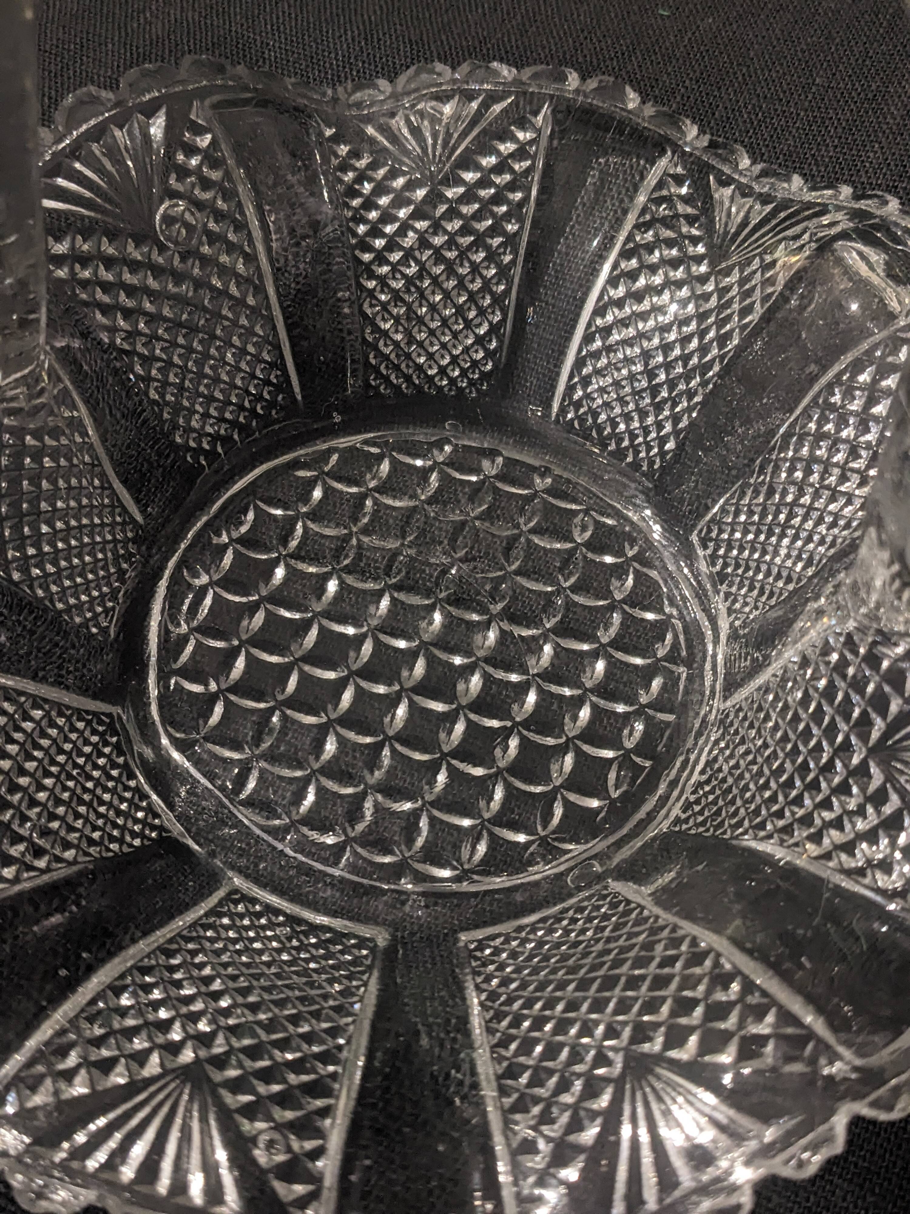 Small glass basket