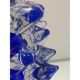 Rostrato blue murano glass vase