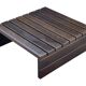 Vintage slatted coffee table design Wenge solid 70s minimalist