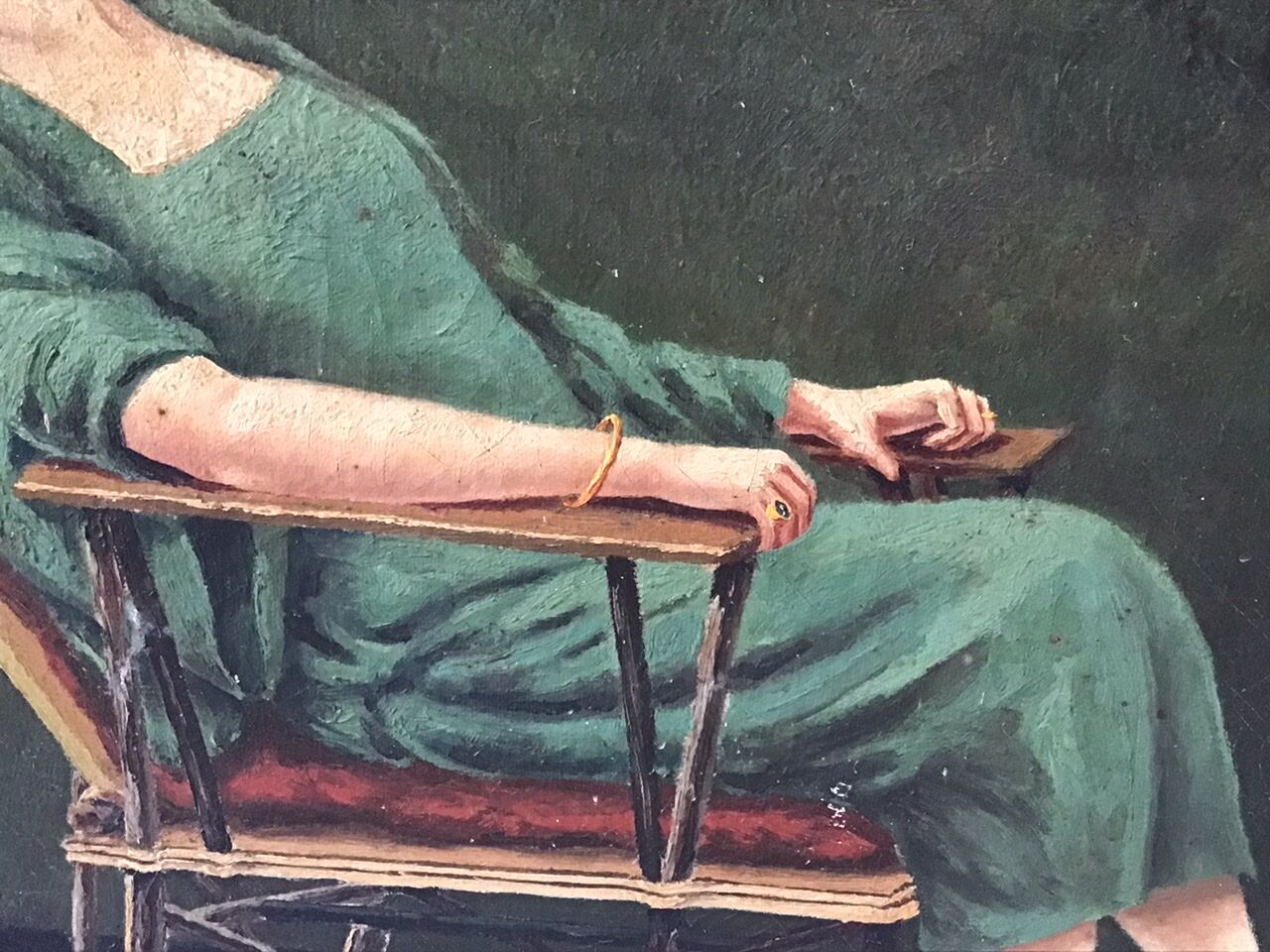 Huile sur toile 1920 l’après repas au boudoir