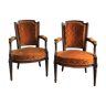 Pair of armchairs time Louis XVI 18th century