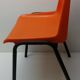 Chaise enfant vintage orange HB